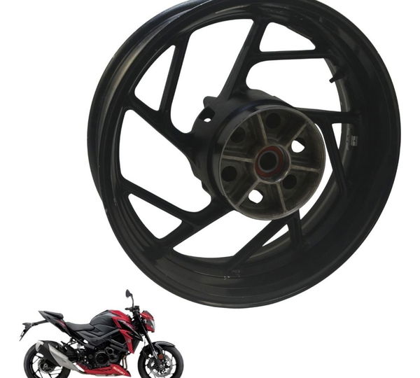 Roda Traseira Suzuki Gsx-s 750 18-23 Original Preto