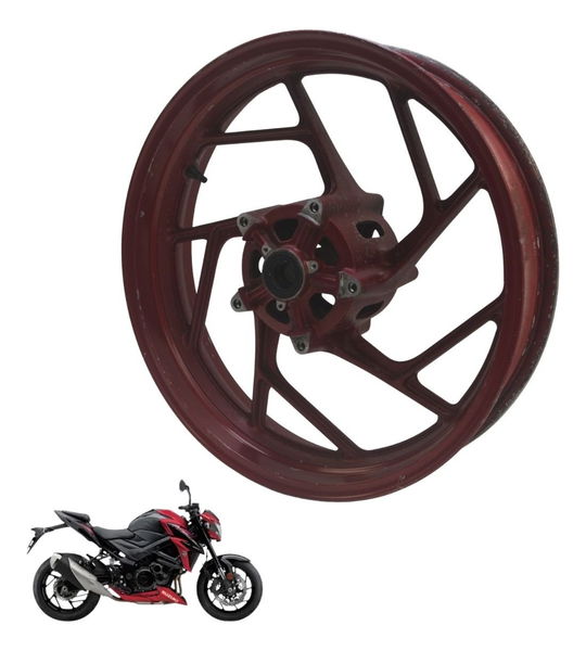 Roda Dianteira Suzuki Gsx-s 750 18-23 Original - Bordô