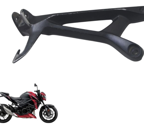 Suporte Pedaleira Traseira Esq Suzuki Gsx-s 750 18-23 Origi Preto