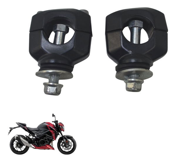 Par Riser Guidão Suzuki Gsx-s 750 18-23 Original - Preto Par Riser Guidão Suzuki Gsx-s 750 18-23 Original - Preto