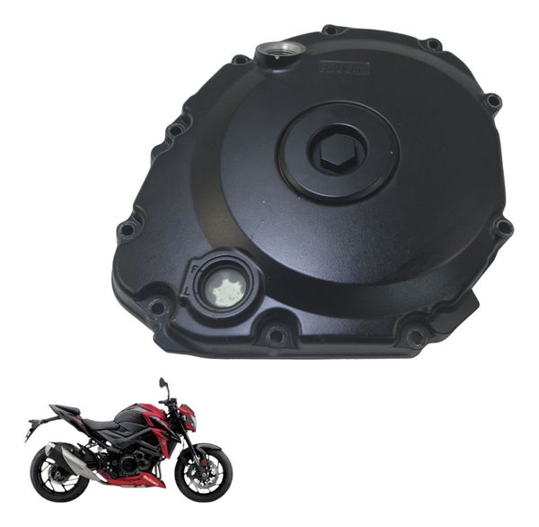 Tampa Motor Direita Embreagem Suzuki Gsx-s 750 18-23 Origi - Preto