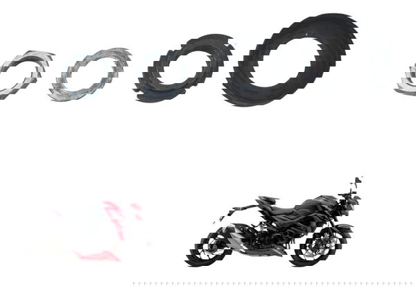 Jogo Porca Mesa Inferior Suzuki Gsx-s 750 18-23 Original