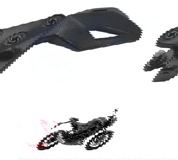 Suporte Pedaleira Dianteira Esq Suzuki Gsx-s 750 18-23 Origi Preto