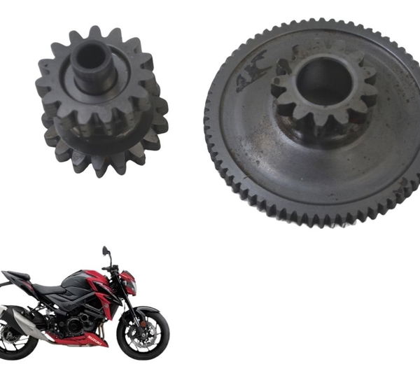 Par Engrenagem Redução Partida Suzuki Gsx-s 750 18-23 Origi