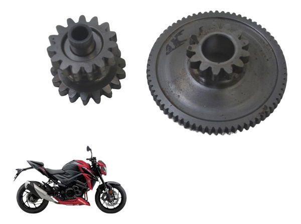 Par Engrenagem Redução Partida Suzuki Gsx-s 750 18-23 Origi