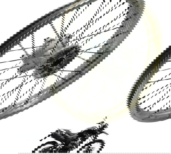 Roda Traseira Yamaha Xtz 250 Lander 19-23 Original Prateado