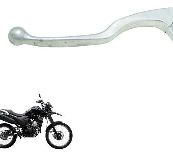 Manete Embreagem C/ Detalh Yamaha Xtz 250 Lander 19-23 Orig Prateado