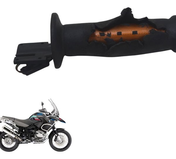 Manopla C/detalhe Bmw R 1200 Gs Adv 04-07 Orig Preto