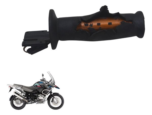 Manopla C/detalhe Bmw R 1200 Gs Adv 04-07 Orig - Preto