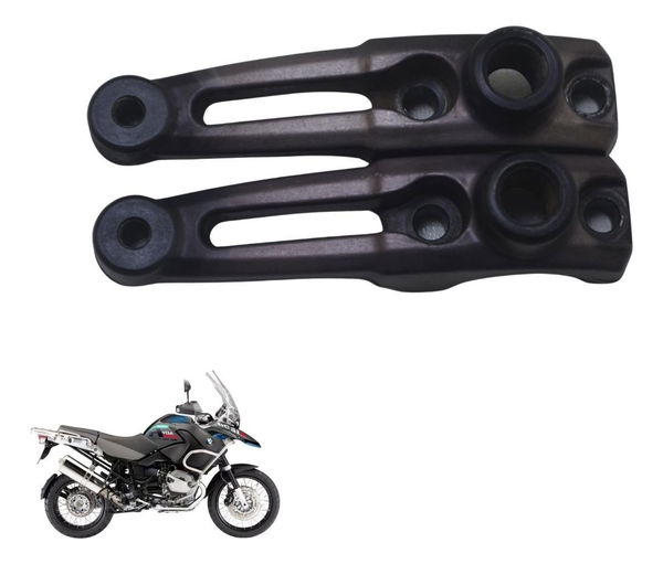 Par Suporte Espelho Bmw R 1200 Gs Adv 04-07 - Preto