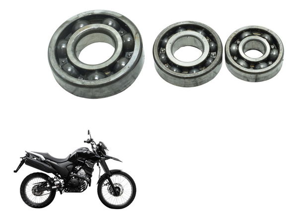 Rolamentos Bloco Motor Yamaha Xtz 250 Lander 19-23 Original