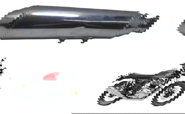 Ponteira Escape Dir C/detalhe Royal Continental 650 Gt 21-24