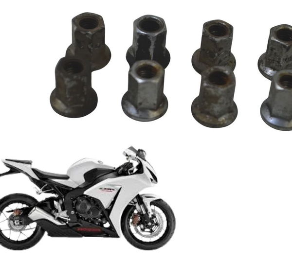 Jogo Porca Escape Honda Cbr 1000rr 12-15 Original