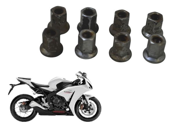 Jogo Porca Escape Honda Cbr 1000rr 12-15 Original