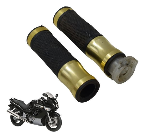 Par Manopla Esportiva Suzuki Gsx 750f Monica 99-08 - Dourado