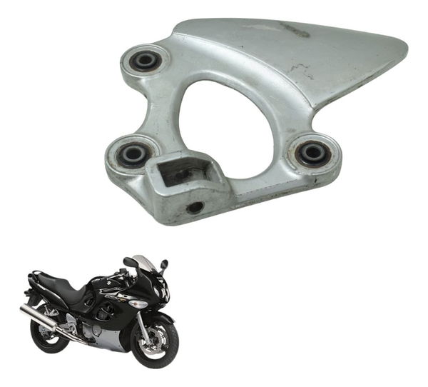 Suporte Pedaleira Diant Esq Suzuki Gsx 750f Monica 99-08 Ori - Cinza