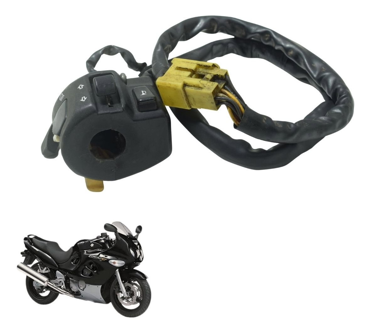 Chave Punho Luz C/ Avaria Suzuki Gsx 750f Monica 99-08 Orig