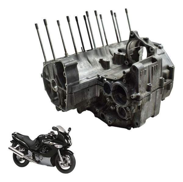 Carcaça Bloco Motor Nfe Baixa Suzuki Gsx 750f Monica 99-08