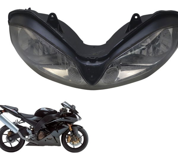 Farol Bloco Óptico C/ Avaria Kawasaki Zx 10r 05-06 Original