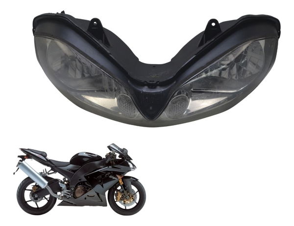 Farol Bloco Óptico C/ Avaria Kawasaki Zx 10r 05-06 Original