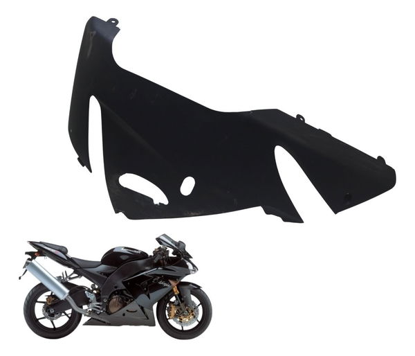 Carenagem Lateral Dir C/ Avaria Kawasaki Zx 10r 05-06 Orig - Preto