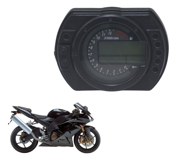 Painel C/ Detalhes Kawasaki Zx 10r 05-06 Original Preto
