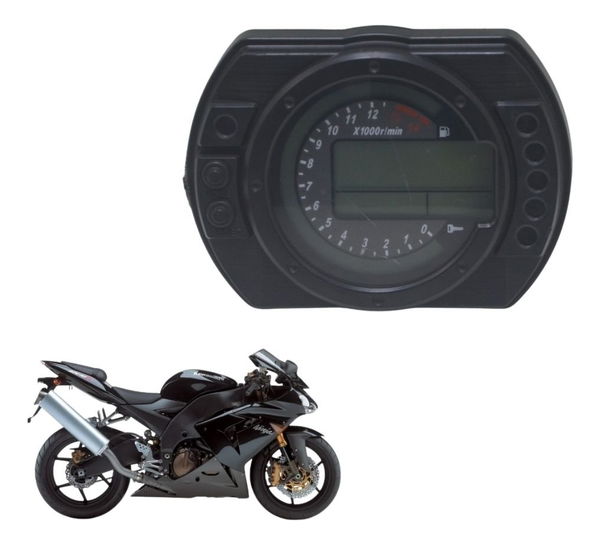 Painel C/ Detalhes Kawasaki Zx 10r 05-06 Original - Preto