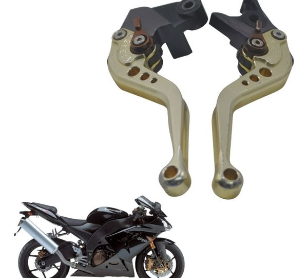 Par Manete Esportivo Evolution Kawasaki Zx 10r 05-06
