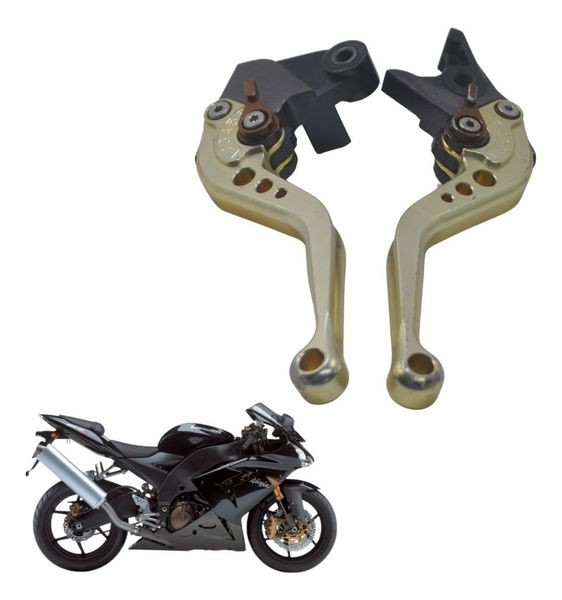 Par Manete Esportivo Evolution Kawasaki Zx 10r 05-06