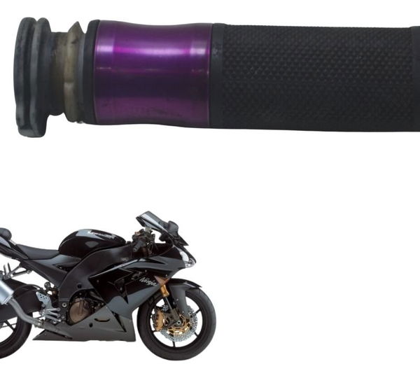 Manopla Direita Acelerador C/ Avaria Kawasaki Zx 10r 05-06 Preto