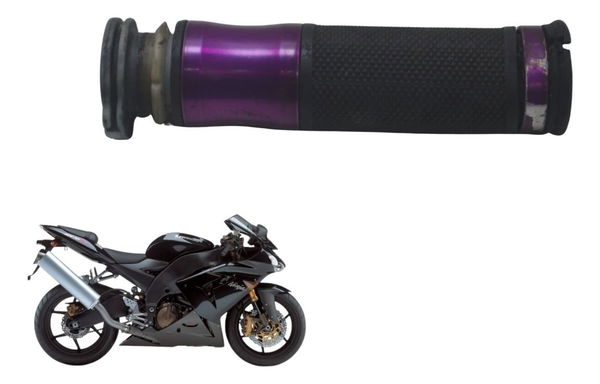 Manopla Direita Acelerador C/ Avaria Kawasaki Zx 10r 05-06 - Preto