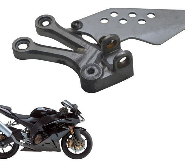 Suporte Pedaleira Dianteira Esq Kawasaki Zx 10r 05-06 Origin Cinza