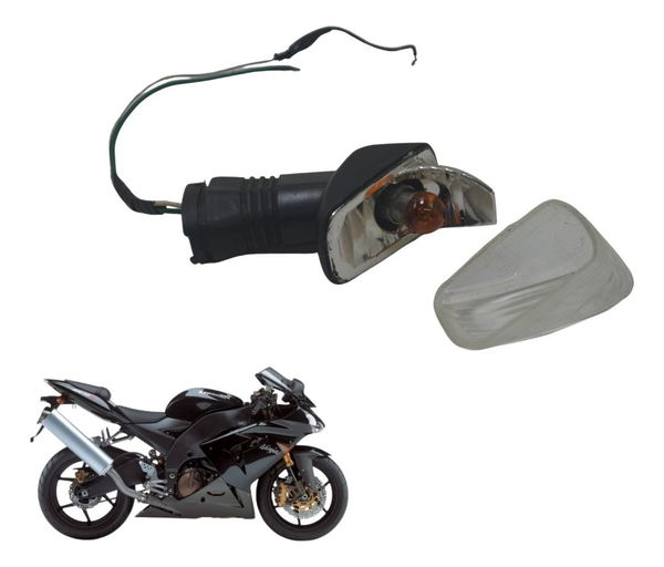 Pisca Traseiro Direito C/ Avaria Kawasaki Zx 10r 05-06 Orig - Direito