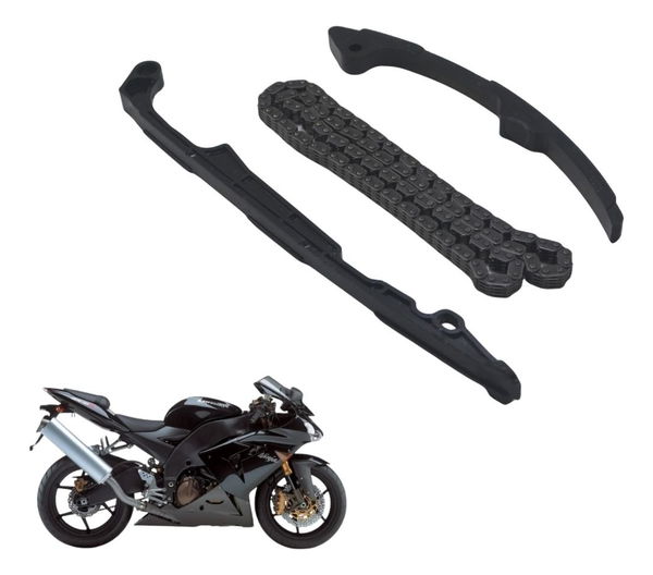 Kit Guia Tensor Corrente Comando Kawasaki Zx 10r 05-06 Origi