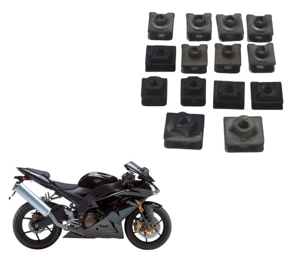 Kit Presilhas Carenagem Kawasaki Zx 10r 05-06 Original