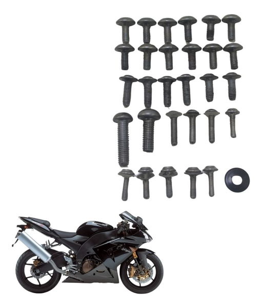 Kit Parafuso Carenagem Kawasaki Zx 10r 05-06 Original