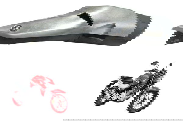 Ponteira Escape C/ Detalhes Honda Cb 250f Twister 16-22 Orig