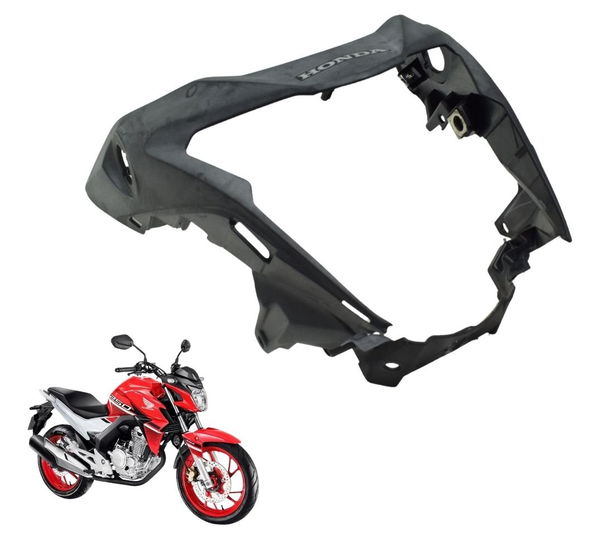 Carenagem Mascara Farol Honda Cb 250f Twister 16-22 Original Preto