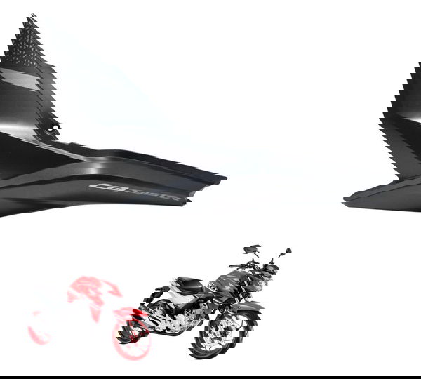 Carenagem Rabeta Esquerda Honda Cb 250f Twister 16-22 Orig Preto