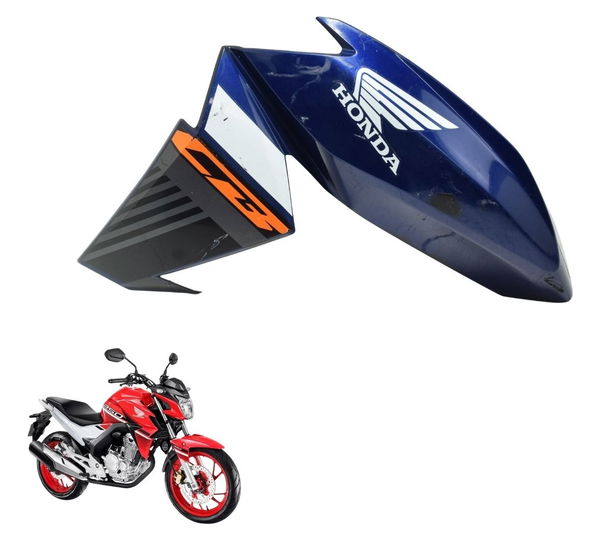 Carenagem Aba Tanque Esq C/ Det Honda Cb 250f Twister 16-22 Azul