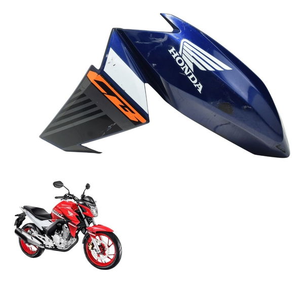 Carenagem Aba Tanque Esq C/ Det Honda Cb 250f Twister 16-22 Azul
