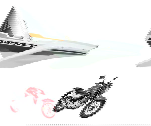 Carenagem Rabeta Esquerda Honda Cb 250f Twister 16-22 Origin Branco