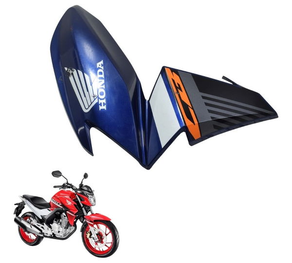 Carenagem Aba Tanque Esq Honda Cb 250f Twister 16-22 Origina Azul
