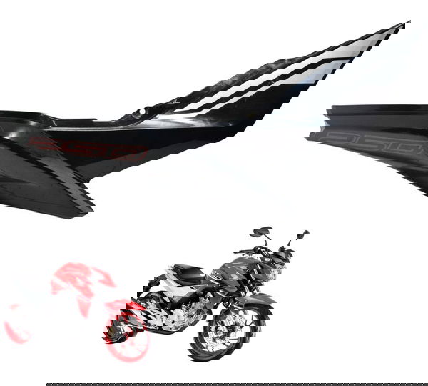 Carenagem Rabeta Direita Honda Cb 250f Twister 16-22 Origina Preto