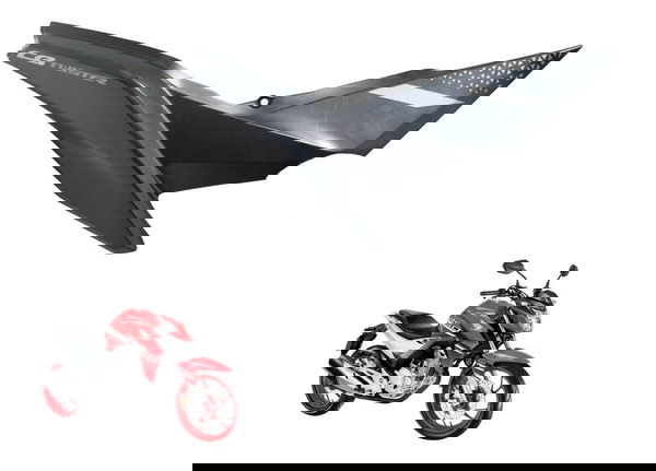 Carenagem Rabeta Dir C/ Avaria Honda Cb 250f Twister 16-22 - Preto
