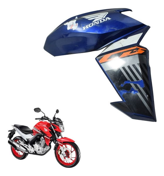 Carenagem Aba Tanque Direit Honda Cb 250f Twister 16-22 Orig Azul