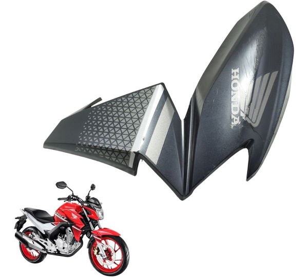 Carenagem Aba Tanque Dir C/det Honda Cb 250f Twister 16-22 O Preto