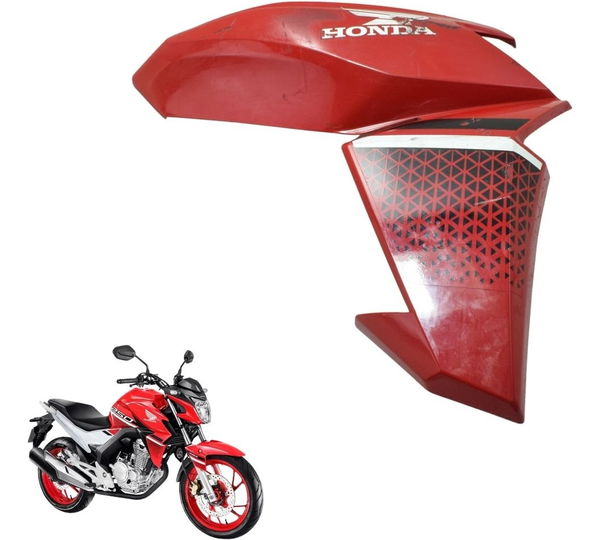 Carenagem Aba Tanque Dir C/det Honda Cb 250f Twister 16-22 O Vermelho