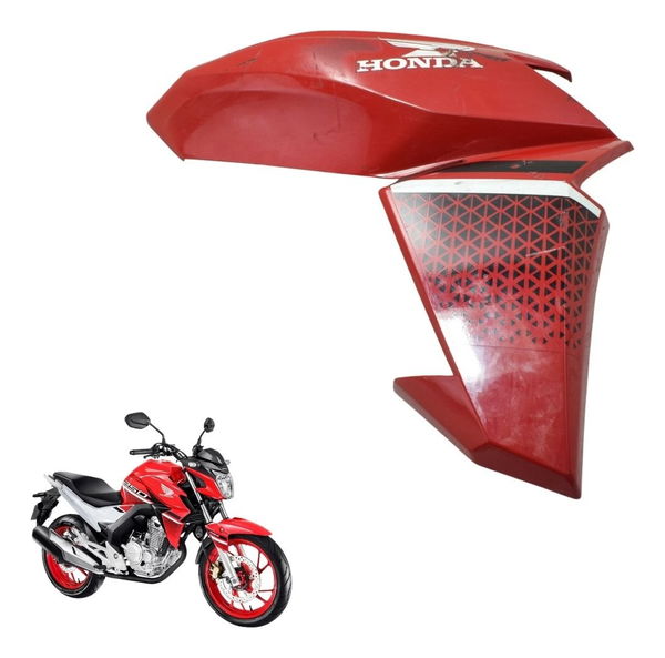 Carenagem Aba Tanque Dir C/det Honda Cb 250f Twister 16-22 O Vermelho