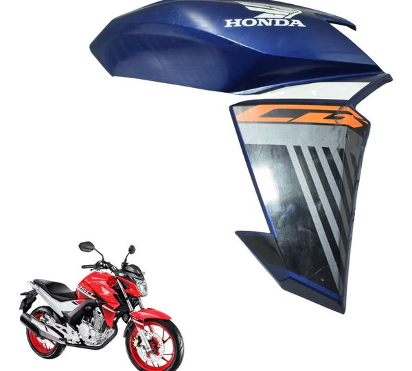 Carenagem Aba Tanque Direita Honda Cb 250f Twister 16-22 Ori Azul